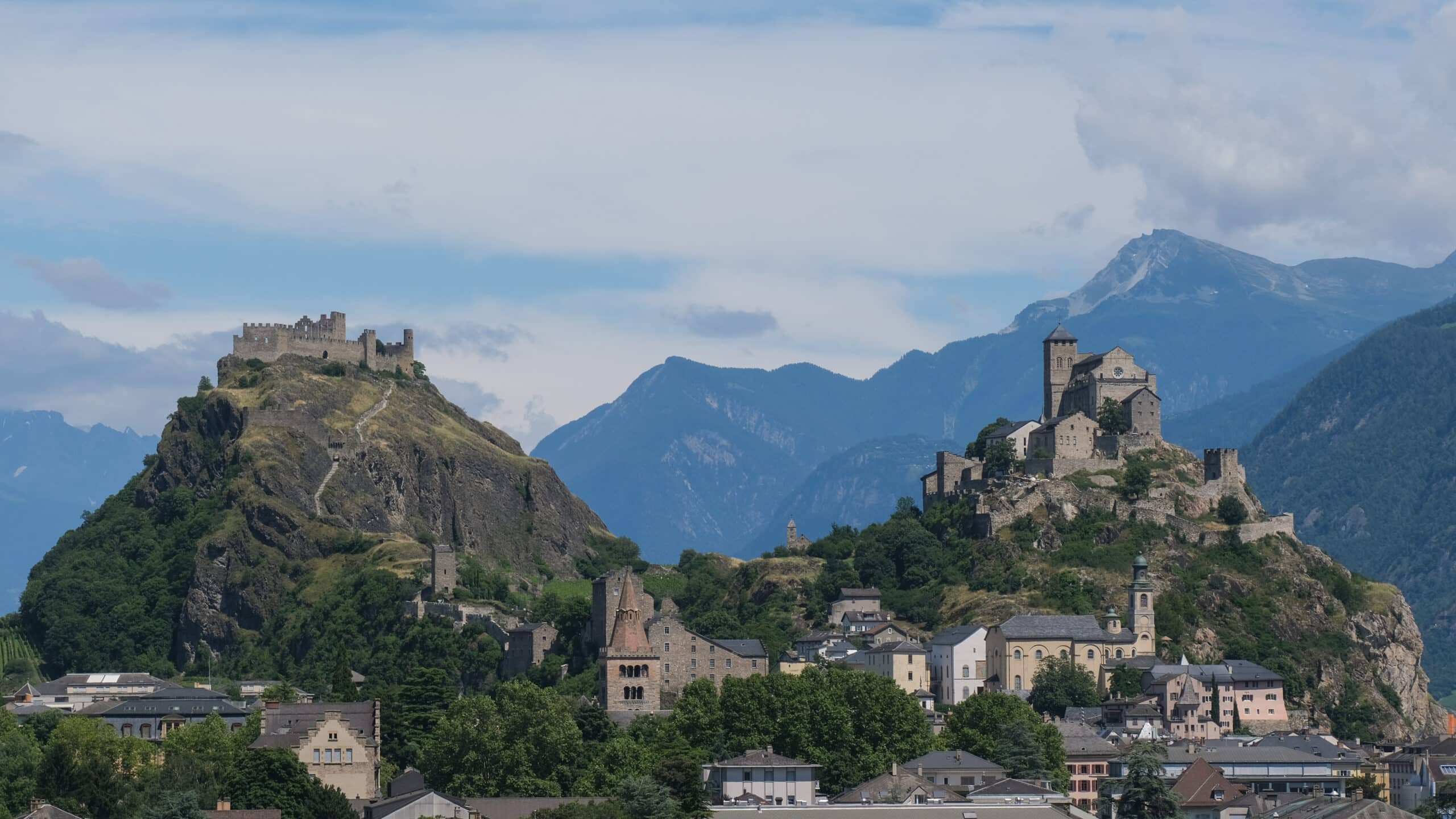 Sion en Valais, Valère et Tourbillon