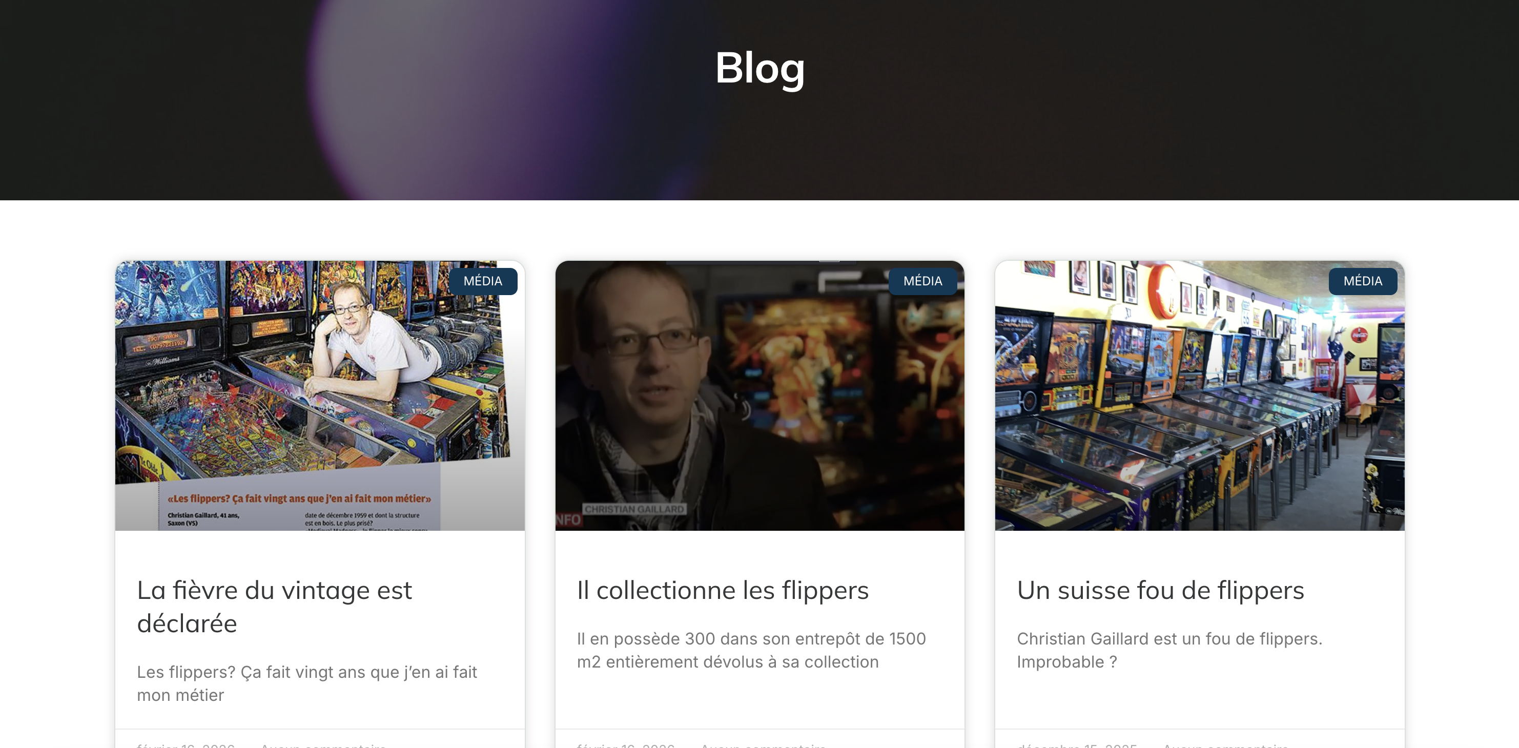 Blog d'Electrojeux avec les articles de presse