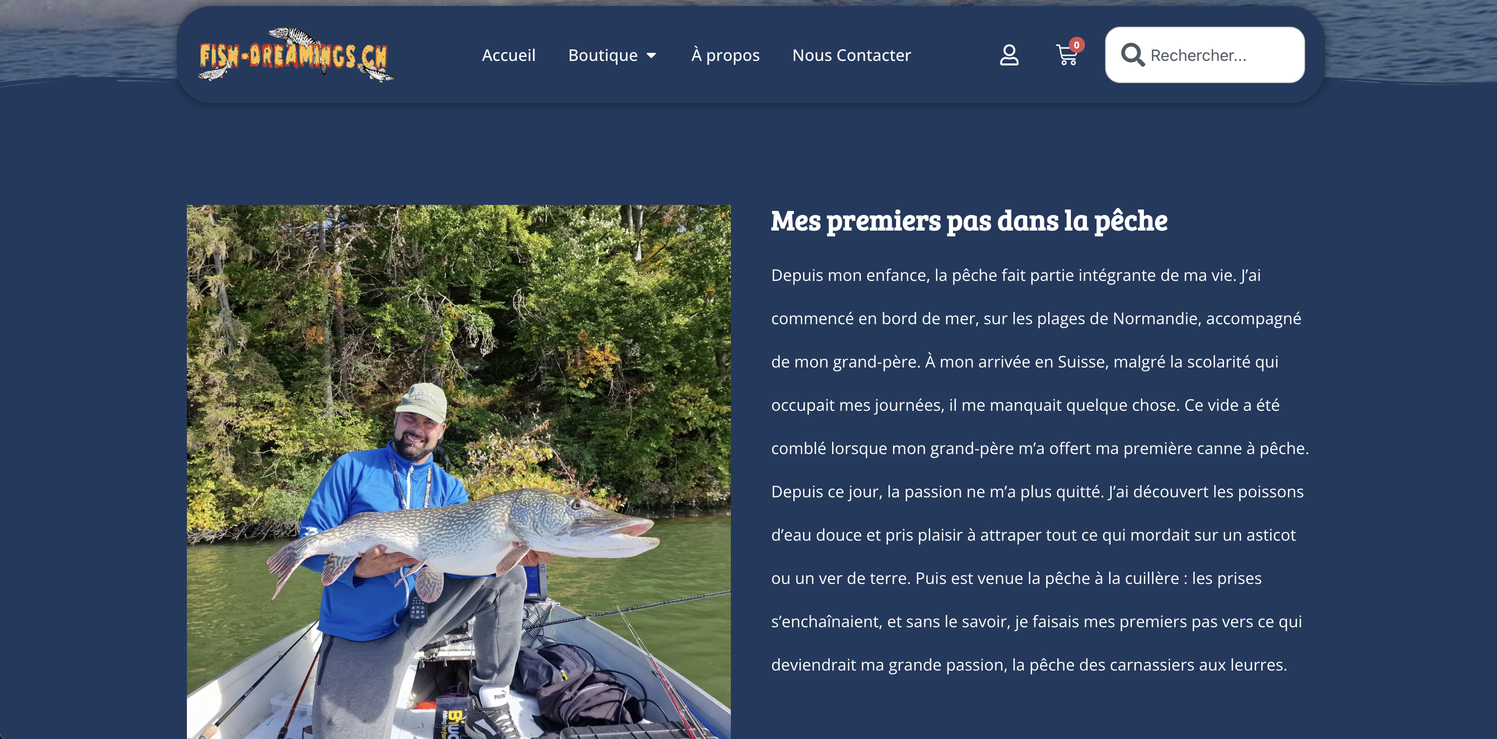 Page à propos du propriétaire de Fish-Dreamings