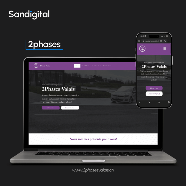 2phase - Mockup site internet
