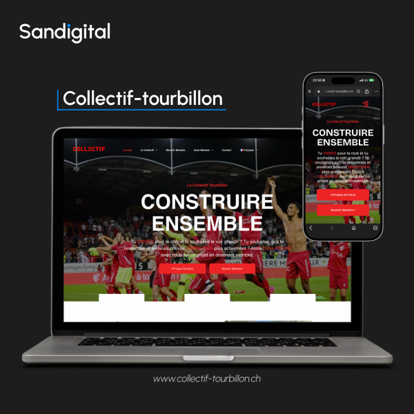 CollectifTourbillon - Mockup site internet