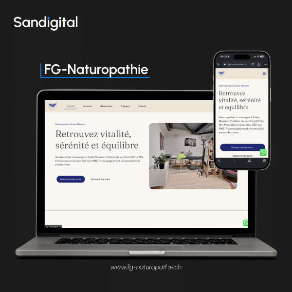 FG-naturopathe - Mockup site internet