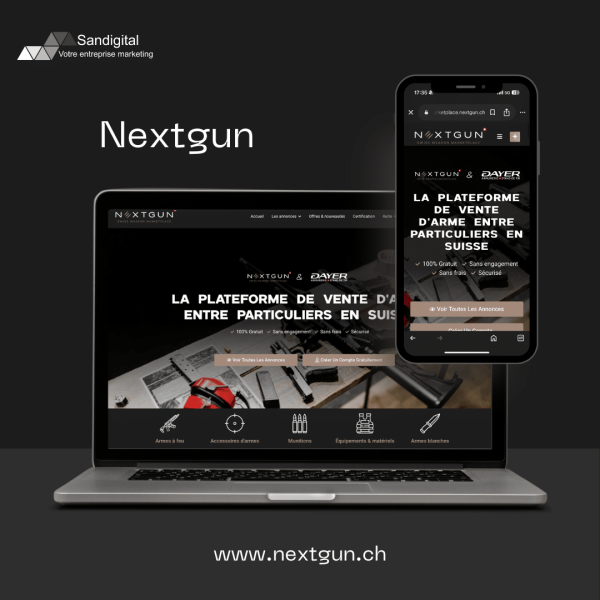 NextGun V2 site internet