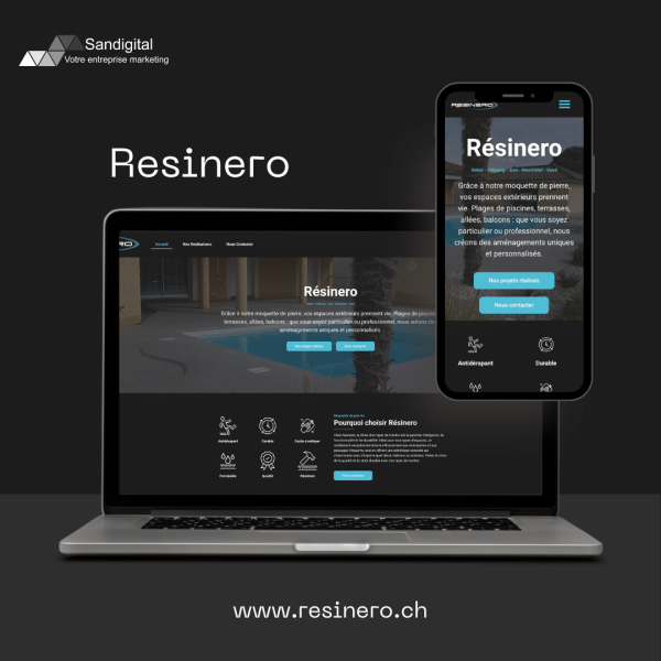 Résinero site internet